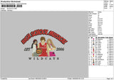 Wildtext 01 Embroidery File 6 sizes