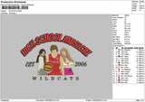 Wildtext 01 Embroidery File 6 sizes