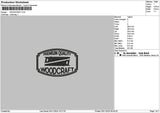 Woodcrafttext Embroidery File 6 sizes