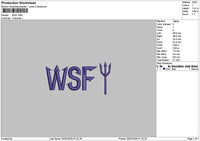Wsftext Embroidery File 6 sizes