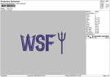 Wsftext Embroidery File 6 sizes