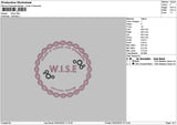 Wisecircle Embroidery File 6 sizes