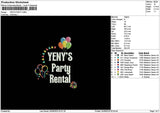 Yenystext Embroidery File 6 sizes