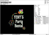 Yenystext Embroidery File 6 sizes