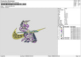 Swoosh Yugi 01 Embroidery File 6 sizes