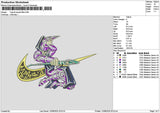 Swoosh Yugi 01 Embroidery File 6 sizes