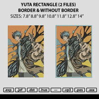 Yuta Rectangle Embroidery File 6 sizes