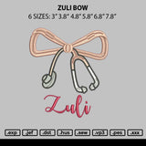 Zuli Bow Embroidery File 6 sizes