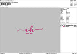 Ahtext 0211 Embroidery File 6 sizes