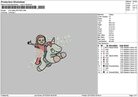 Adleytext Embroidery File 6 sizes