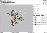 Adleytext Embroidery File 6 sizes