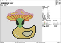 Duck Hat V2 Embroidery File 6 sizes