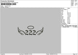 Angel222 Embroidery File 6 sizes