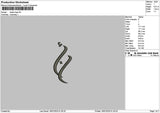 Arabic 1807 Embroidery File 6 sizes