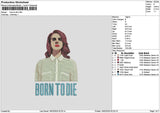 Borntext 02 Embroidery File 6 sizes