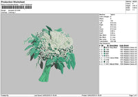 Bouquete V22 Embroidery File 6 sizes