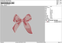 Bows 0901a Embroidery File 6 sizes