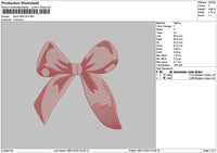 Bows 0901a Embroidery File 6 sizes
