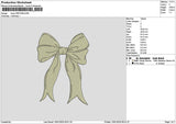 Bows 0901b Embroidery File 6 sizes