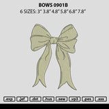 Bows 0901b Embroidery File 6 sizes