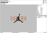 Boxngtext 02 Embroidery File 6 sizes
