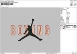 Boxngtext 02 Embroidery File 6 sizes