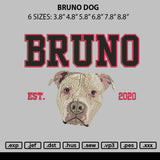 Bruno Dog Embroidery File 6 sizes