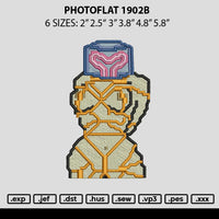 Photoflat 1901b Embroidery File 6 sizes