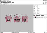 Bucketshalloween Embroidery File 6 sizes