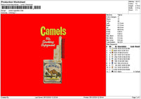 Camelstext 01 Embroidery File 6 sizes