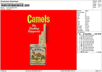 Camelstext 01 Embroidery File 6 sizes