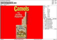 Camelstext 01 Embroidery File 6 sizes