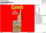 Camelstext 01 Embroidery File 6 sizes