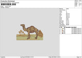 Camel v5 Embroidery File 6 sizes
