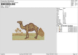 Camel v5 Embroidery File 6 sizes