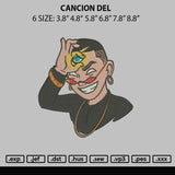 Cancion Del Embroidery File 6 sizes