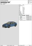 Car 1009 Embroidery File 6 sizes