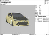 Car 1412a Embroidery File 6 sizes