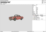 Car 1701 Embroidery File 6 sizes