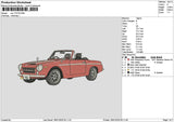 Car 1701 Embroidery File 6 sizes