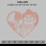 Carl Love Embroidery File 6 sizes
