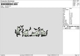 Cats 0109 Embroidery File 6 sizes