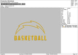 Basketballtext 04 Embroidery FIle 6 sizes