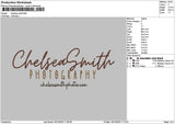 Chelseatext 02 Embroidery File 6 sizes