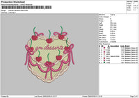 Cherries 2302 Embroidery File 6 sizes