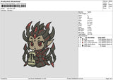 Chibi Dragon 0409 Embroidery File 6 sizes