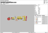 Bus 0308 Embroidery File 6 sizes