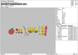 Bus 0308 Embroidery File 6 sizes