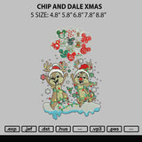 Chip And Dale Embroidery File 6 sizes