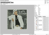 Chris Brown Embroidery File 5 sizes